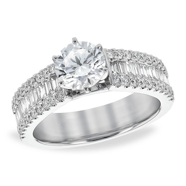 Baguette And Round Diamond Ring J. Thomas Jewelers Rochester Hills, MI