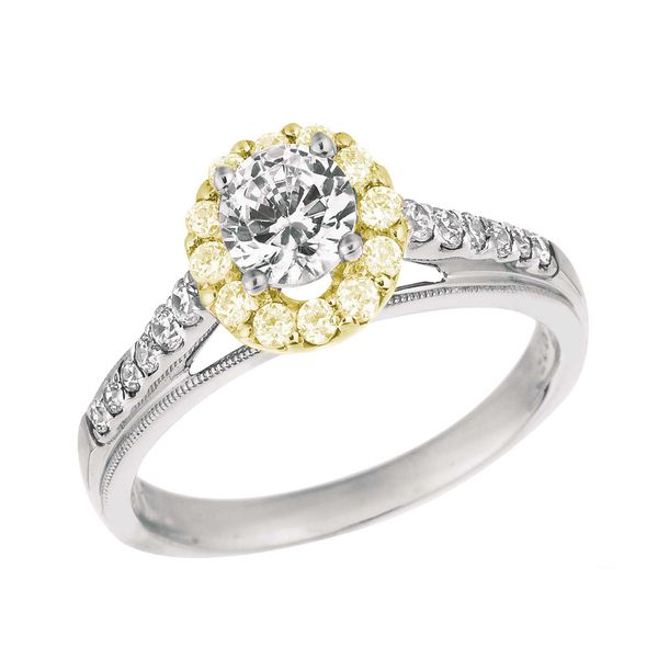 Yellow Diamond Engagement Ring J. Thomas Jewelers Rochester Hills, MI