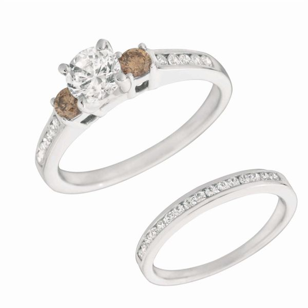 Cognac Diamond Engagement Ring J. Thomas Jewelers Rochester Hills, MI