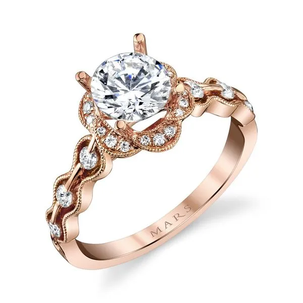 Floral Halo Diamond Ring J. Thomas Jewelers Rochester Hills, MI