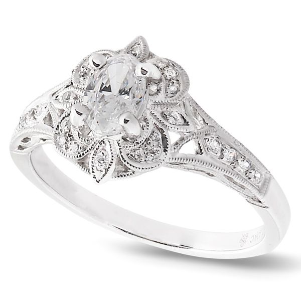 Oval Filigree Diamond Ring J. Thomas Jewelers Rochester Hills, MI