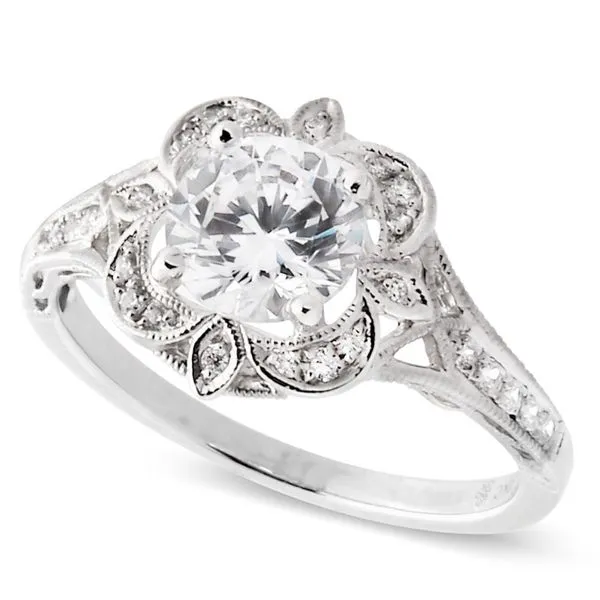 Milgrain Diamond Engagement Ring J. Thomas Jewelers Rochester Hills, MI