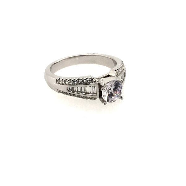 Channel Set Diamond Engagement Ring Image 3 J. Thomas Jewelers Rochester Hills, MI