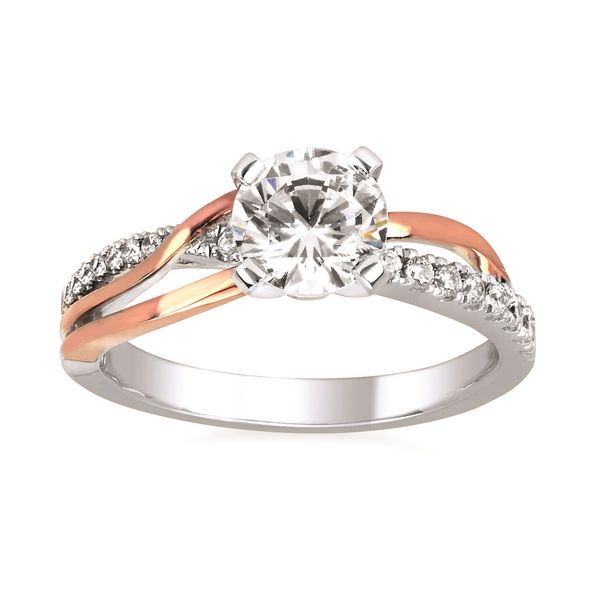 Classic White and Rose Gold Diamond Ring J. Thomas Jewelers Rochester Hills, MI