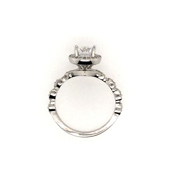 Diamond Halo Engagement Ring Image 2 J. Thomas Jewelers Rochester Hills, MI
