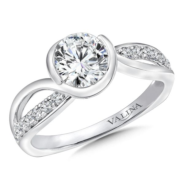 Valina Semi-Bezel Set Diamond Ring J. Thomas Jewelers Rochester Hills, MI