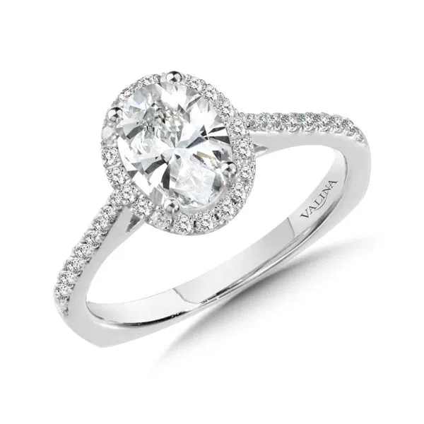 Halo Diamond Engagement Ring J. Thomas Jewelers Rochester Hills, MI