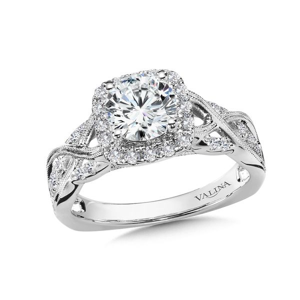Halo Diamond Engagement Ring J. Thomas Jewelers Rochester Hills, MI
