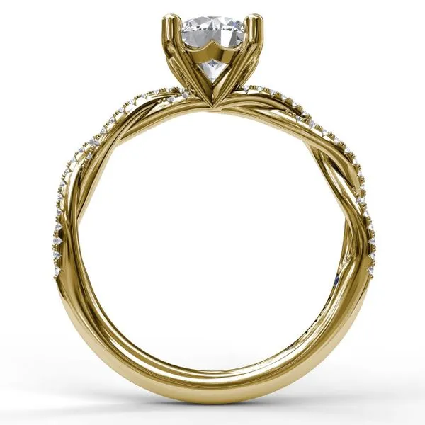 Petite Twist Engagement Ring Image 2 J. Thomas Jewelers Rochester Hills, MI
