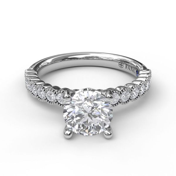 Vintage Flair Diamond Engagement Ring Image 2 J. Thomas Jewelers Rochester Hills, MI