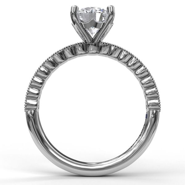 Vintage Flair Diamond Engagement Ring Image 3 J. Thomas Jewelers Rochester Hills, MI