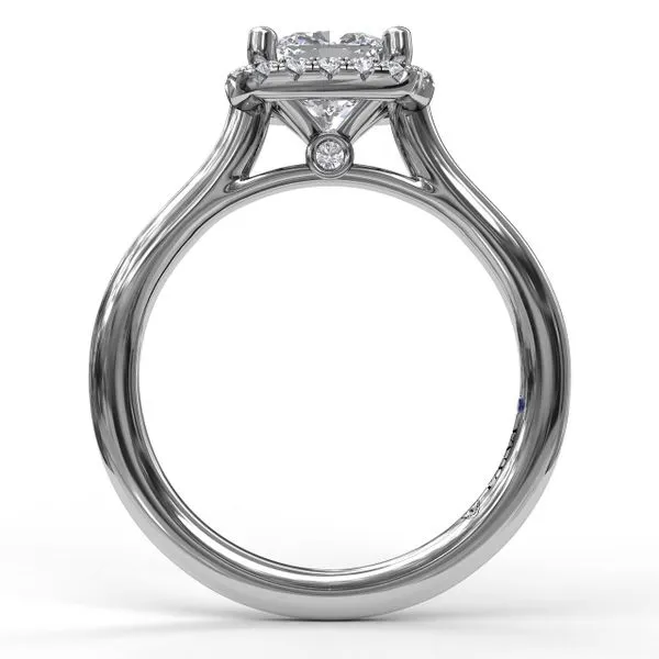 Cushion Halo Solitaire Image 3 J. Thomas Jewelers Rochester Hills, MI