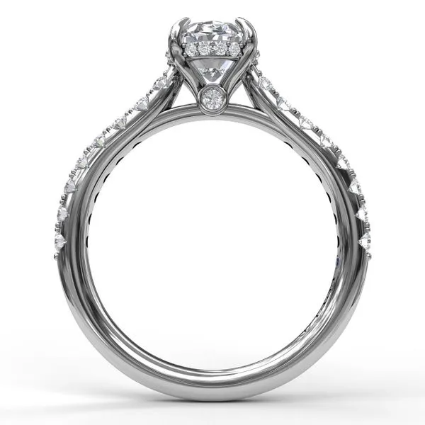 Hidden Halo Oval Diamond Ring Image 3 J. Thomas Jewelers Rochester Hills, MI