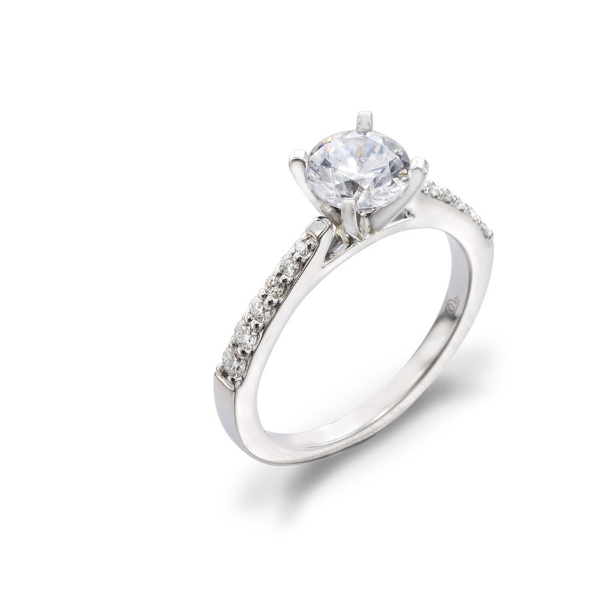 0.22Tw Cathedral Engagement Ring J. Thomas Jewelers Rochester Hills, MI