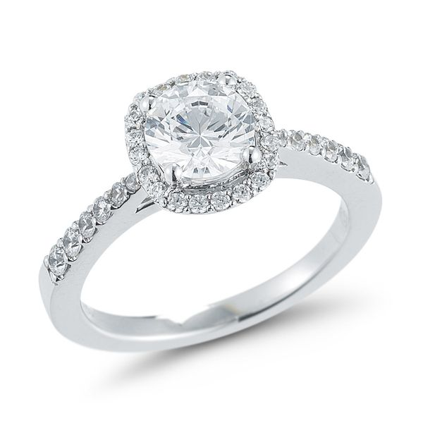 0.32Tw Cushion Halo Engagement Ring J. Thomas Jewelers Rochester Hills, MI