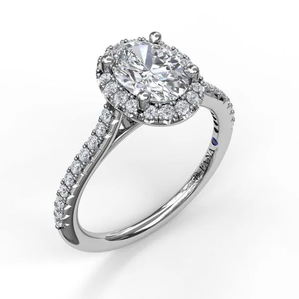 Oval Halo Engagement Ring J. Thomas Jewelers Rochester Hills, MI