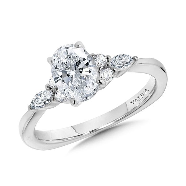 Valina Bridal Oval Diamond Ring J. Thomas Jewelers Rochester Hills, MI