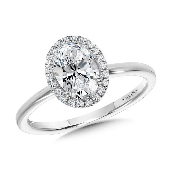 Oval Halo Engagement Ring J. Thomas Jewelers Rochester Hills, MI