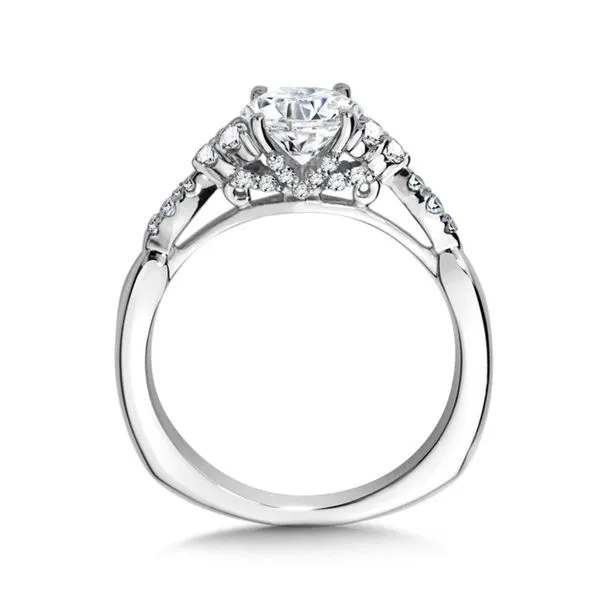 Contoured Diamond Engagement Ring Image 2 J. Thomas Jewelers Rochester Hills, MI