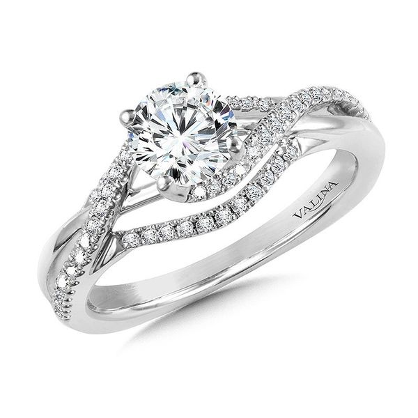 Spiral Diamond Engagement Ring J. Thomas Jewelers Rochester Hills, MI