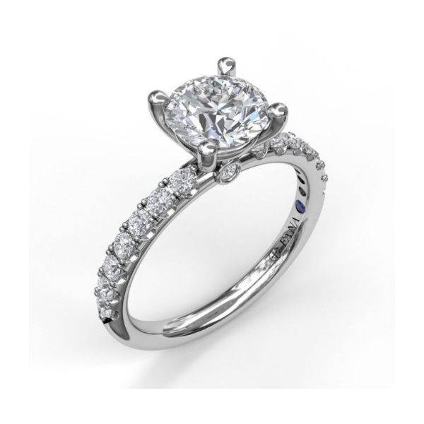 Fana Classic Pave Engagement Ring J. Thomas Jewelers Rochester Hills, MI