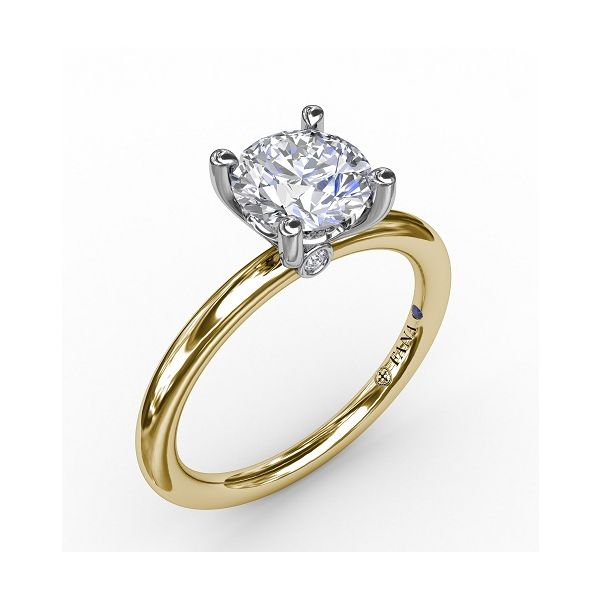 Fana Yellow And White Gold Solitaire J. Thomas Jewelers Rochester Hills, MI