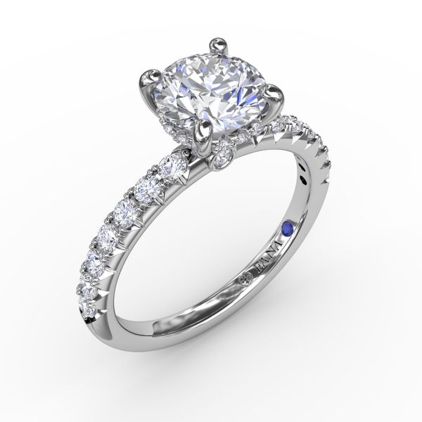Fana Hidden Halo Engaement Ring J. Thomas Jewelers Rochester Hills, MI