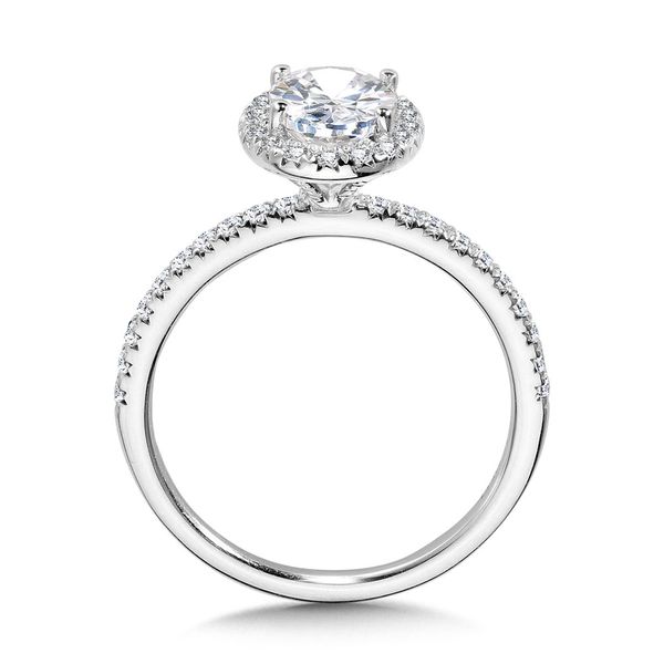 Classic Oval Halo Engagement Ring Image 2 J. Thomas Jewelers Rochester Hills, MI