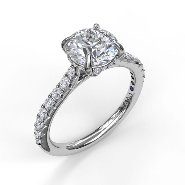 Fana Hidden Halo Engagement Ring J. Thomas Jewelers Rochester Hills, MI