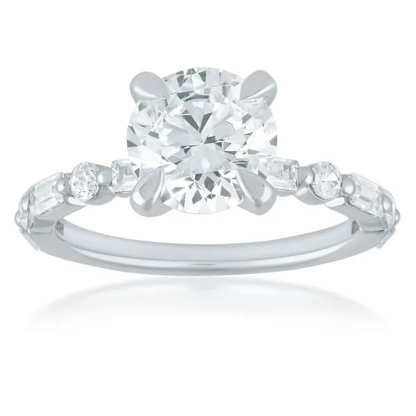 Baguette And Round Engagement J. Thomas Jewelers Rochester Hills, MI