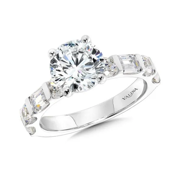 Baguette And Round Engagement J. Thomas Jewelers Rochester Hills, MI