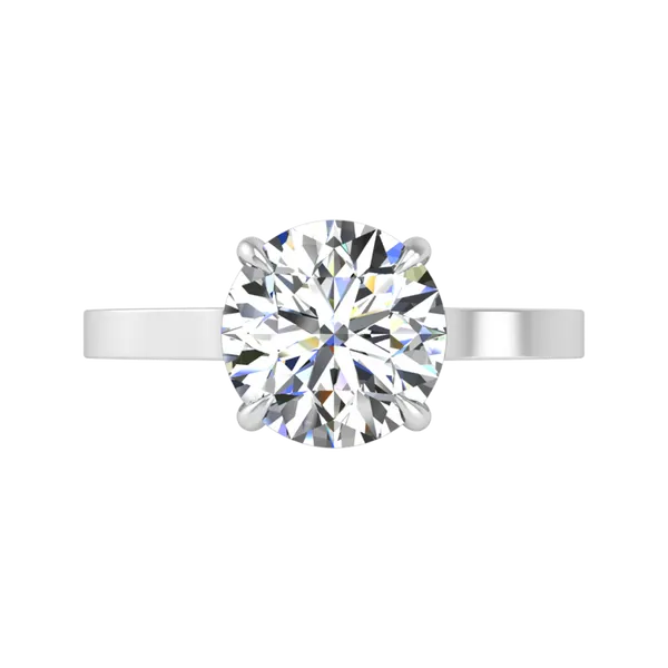 Designer White Gold Solitaire Image 2 J. Thomas Jewelers Rochester Hills, MI