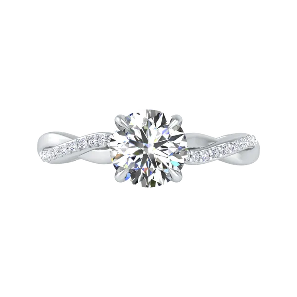 Infinity Diamond Engagement Ring Image 2 J. Thomas Jewelers Rochester Hills, MI