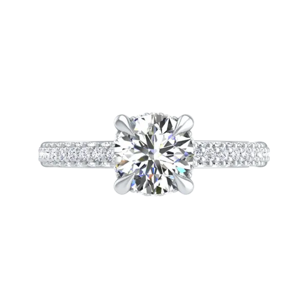 Engagement Ring Wth Triple Row Image 2 J. Thomas Jewelers Rochester Hills, MI