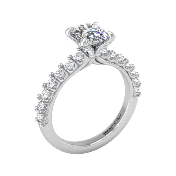 Engagement Ring With Diamonds On Prongs J. Thomas Jewelers Rochester Hills, MI