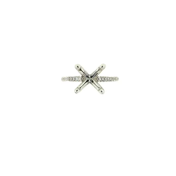 14 Karat White Gold Diamond Semi Mount Ring J. Thomas Jewelers Rochester Hills, MI