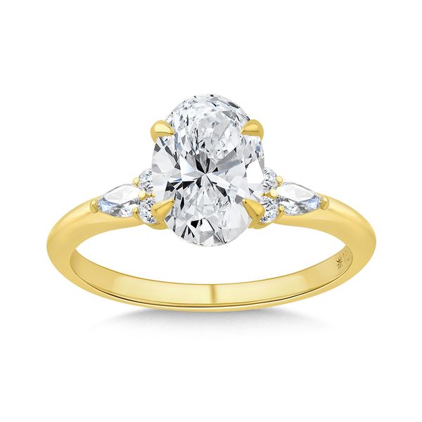 14 Karat Yellow Gold Diamond Engagement Semi Mount Ring J. Thomas Jewelers Rochester Hills, MI