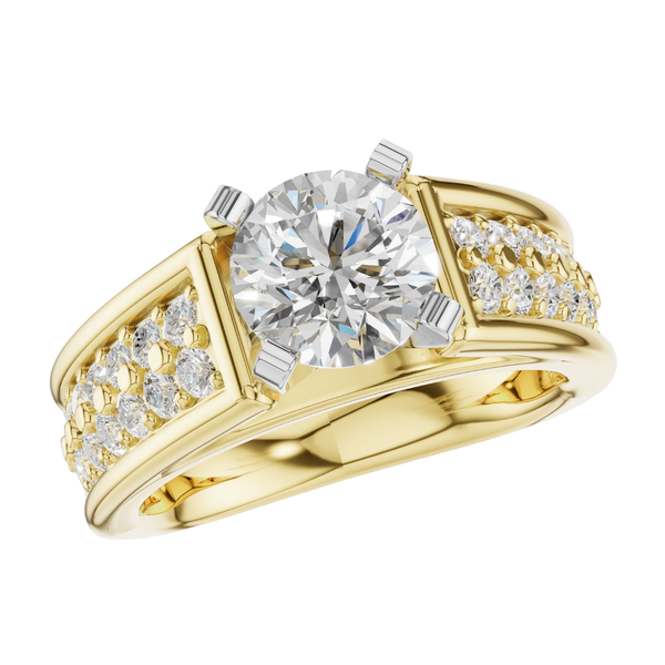 Diamond Engagement Ring Gold J. Thomas Jewelers Rochester Hills, MI