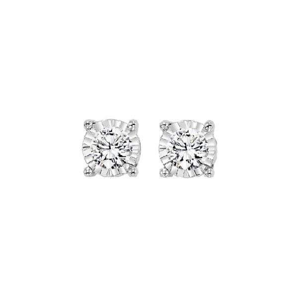 0.10 Tw Miracle Plate Diamond Earrings J. Thomas Jewelers Rochester Hills, MI
