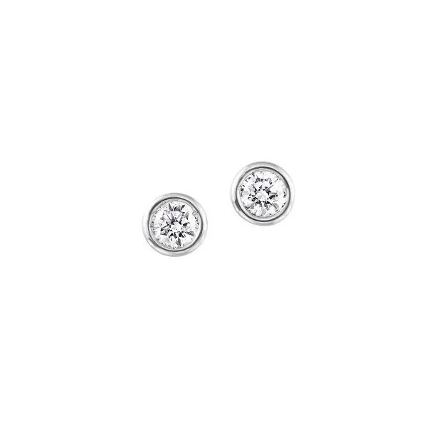 0.50Tw  Bezel Set Earrings J. Thomas Jewelers Rochester Hills, MI