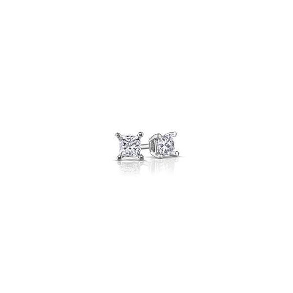 0.32Tw Princess Diamond Earrings J. Thomas Jewelers Rochester Hills, MI