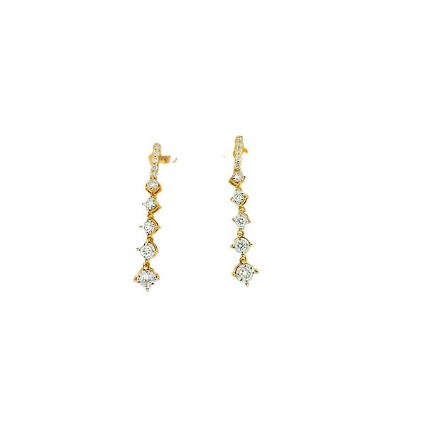 Elongated Diamond Earrings J. Thomas Jewelers Rochester Hills, MI