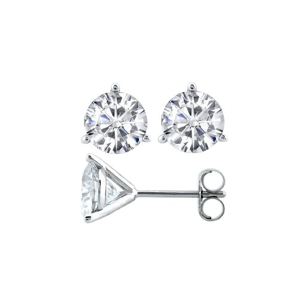 14 Karat Stud Earrings 2.00Tw Lab Grown Diamonds J. Thomas Jewelers Rochester Hills, MI