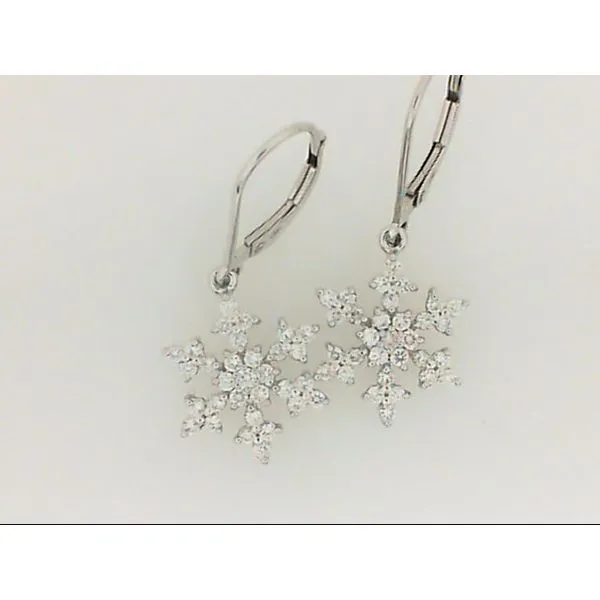 Diamond Snowflake Earrings J. Thomas Jewelers Rochester Hills, MI