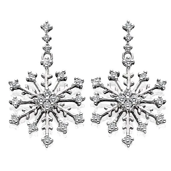 18 Karat Diamond Snowflakes J. Thomas Jewelers Rochester Hills, MI