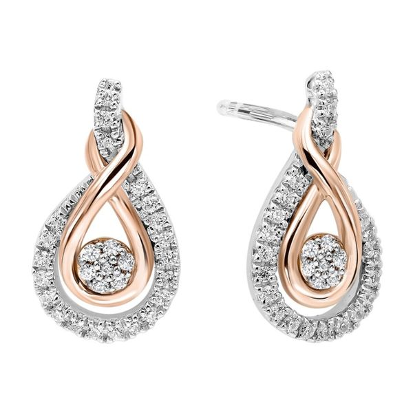 Diamond Infinity Drop Earrings J. Thomas Jewelers Rochester Hills, MI