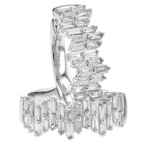 Diamond Baguette Hinged Hoops J. Thomas Jewelers Rochester Hills, MI