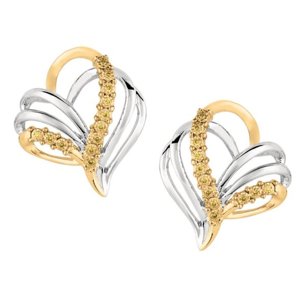 Heart Of Hope Yellow Diamond Earrings J. Thomas Jewelers Rochester Hills, MI