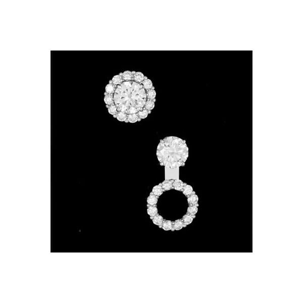 0.50Tw Convertible Diamond Earring Jackets J. Thomas Jewelers Rochester Hills, MI