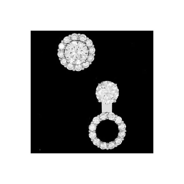 0.96Tw Convertible Diamond Earring Jackets J. Thomas Jewelers Rochester Hills, MI
